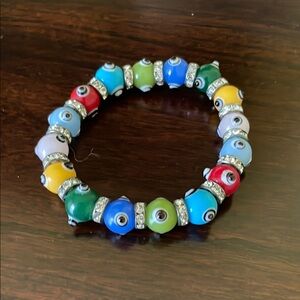 Colorful Evil Eye Beaded Bracelet